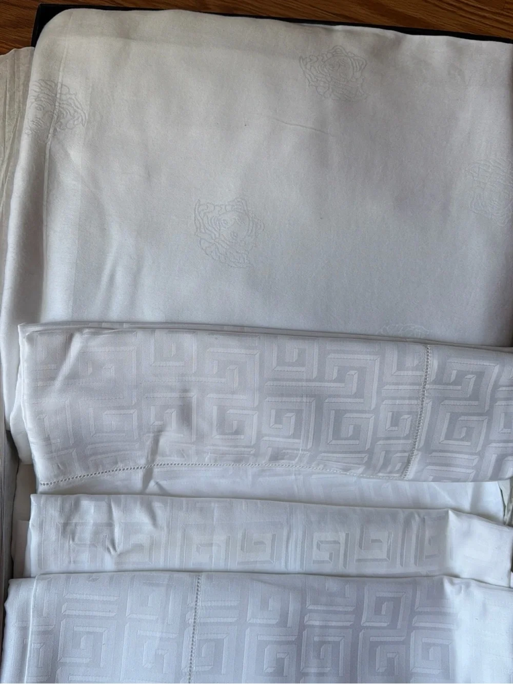 Vintage Versace White King Set IOB Pristine Condition
